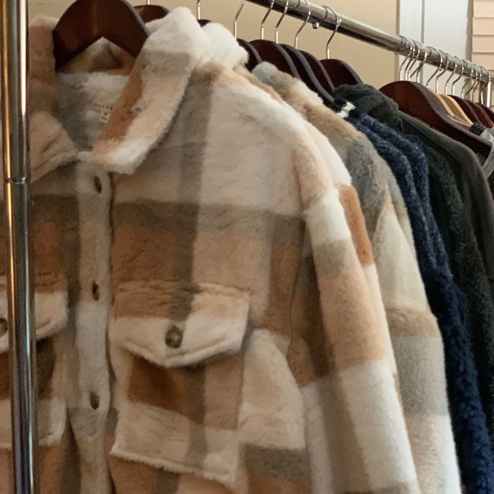 Autumn Plaid Fur Jacket